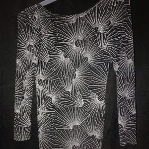 Very glittery mid thigh dress